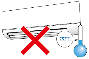 temperature goes down to 22˚C