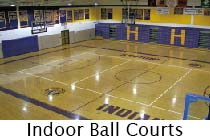 Indoor ball court
