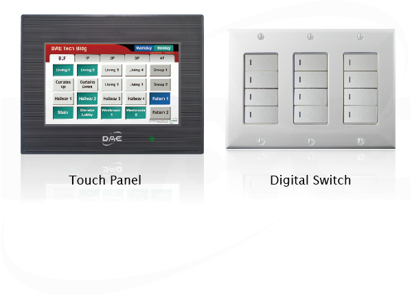 touch panel or digital switches
