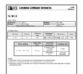 Surge test