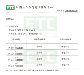 Temperature test