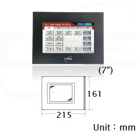 Touch panel sizes