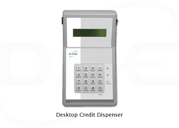 Desktop credit dispenser and receipt printer