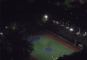 ball court night lighting